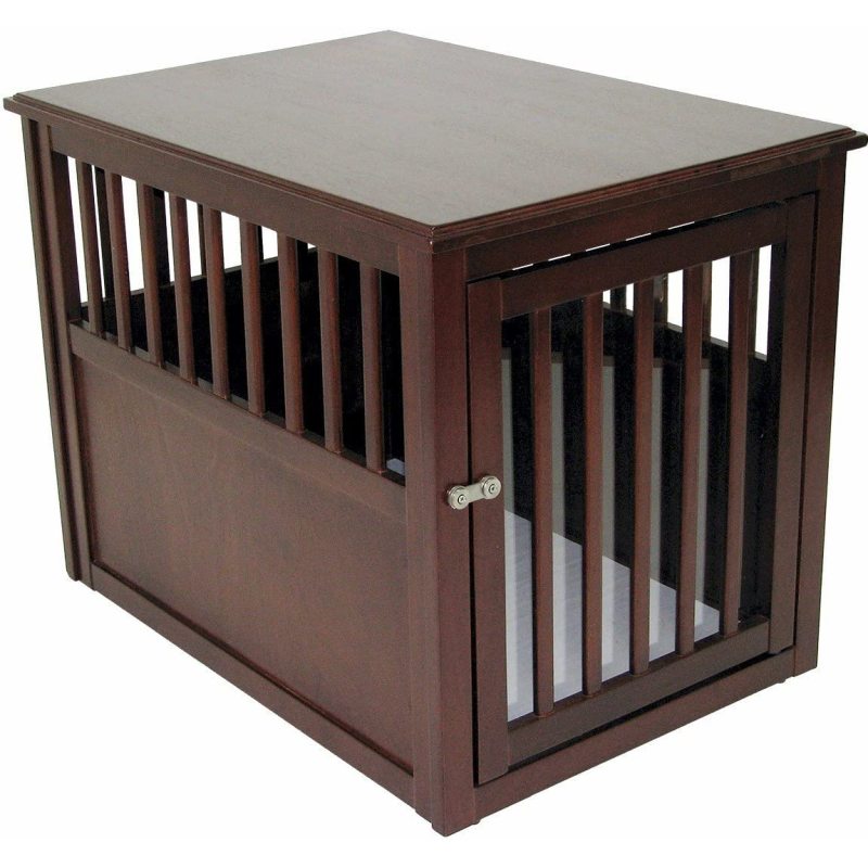 Medium Size Pet Crate Wood Dog Crate Furniture End Table