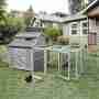 Chicken Coop Rabbit Hutch Indoor Outdoor Bunny Cage Rabbit Hutch Wood House Pet Cage for Small Animals