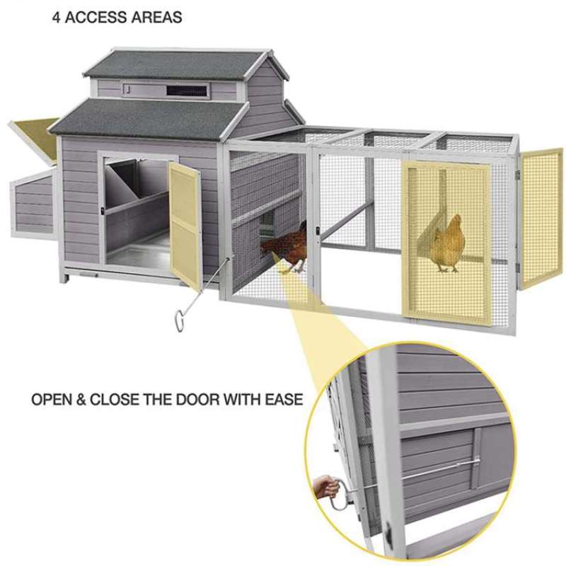 Chicken Coop Rabbit Hutch Indoor Outdoor Bunny Cage Rabbit Hutch Wood House Pet Cage for Small Animals