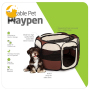 Octagonal Portable Pet Playpen Foldable Pet Exercise Pen Tents Indoor Outdoor Travel Camping Use