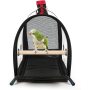 Bird Carrier Bag Portable Travel Bird Cage Lightweight Breathable Parrot Perch Space Capsule Bubble Backpack