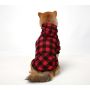 Plaid Dog Hoodie Pet Clothes Sweatershirt with Hat for Small Medium Large Dogs Cats Puppy
