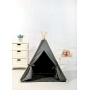 factory wholesale foldable cotton fabric pet teepee dog tent