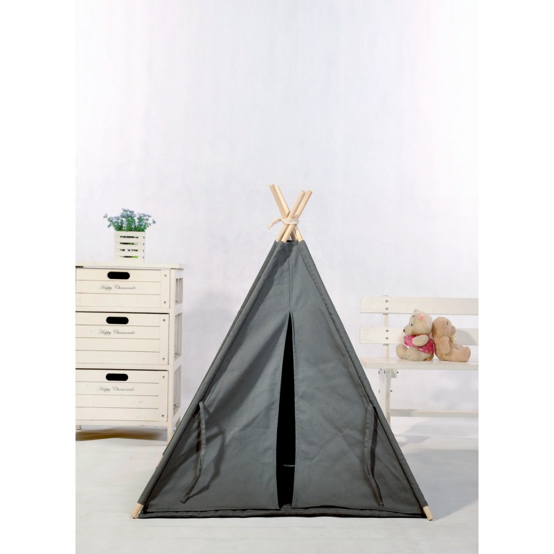 factory wholesale foldable cotton fabric pet teepee dog tent