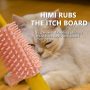 Cat Pet Self Grooming Comb Brush Corner Massage Tool Extra Soft Silicone Pins Handy Hair Shedding Trimming
