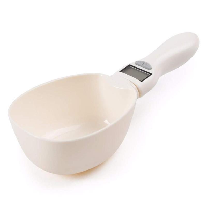 Pet Food Measuring Scoop Dog Cat Food Detachable Digital Spoon Kitchen Baking Scale Handled dog food scoop with LED