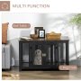 Crate Furniture End Table Puppy Crate Spacious Interior