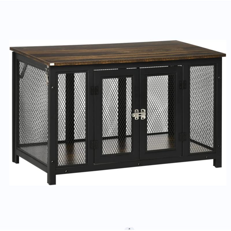 Crate Furniture End Table Puppy Crate Spacious Interior