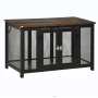 Crate Furniture End Table Puppy Crate Spacious Interior