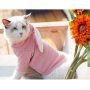 Pet Hoodie Cat Rabbit Outfit with Bunny Ears Cute Sweatshirt Spring and Autumn Puppy Knitted Sweater Kitty Soft Knitwear