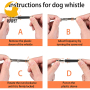 Stop Barking, Professional Dogs Whistles Silent Dog Whistle Adjustable Frequencies Dog Training Whistle
