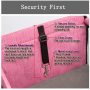 Pet Car Seat, Sturdy Reinforced Structure, Shortened Leash with Metal Snap Hook, Loops for Belt Waterproof