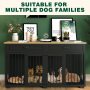 Drawers and Divider Wooden Dog Crate Kennel Cage Furniture
