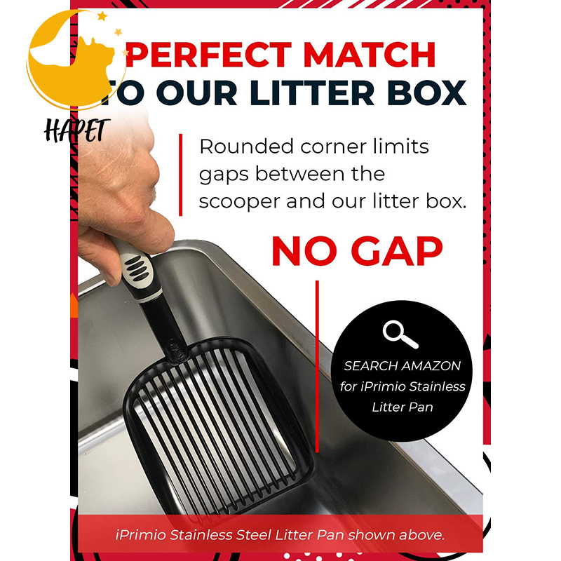 Fast Metal Cat Scoop Solid Clumping Cat Litter Scooper No Shaking