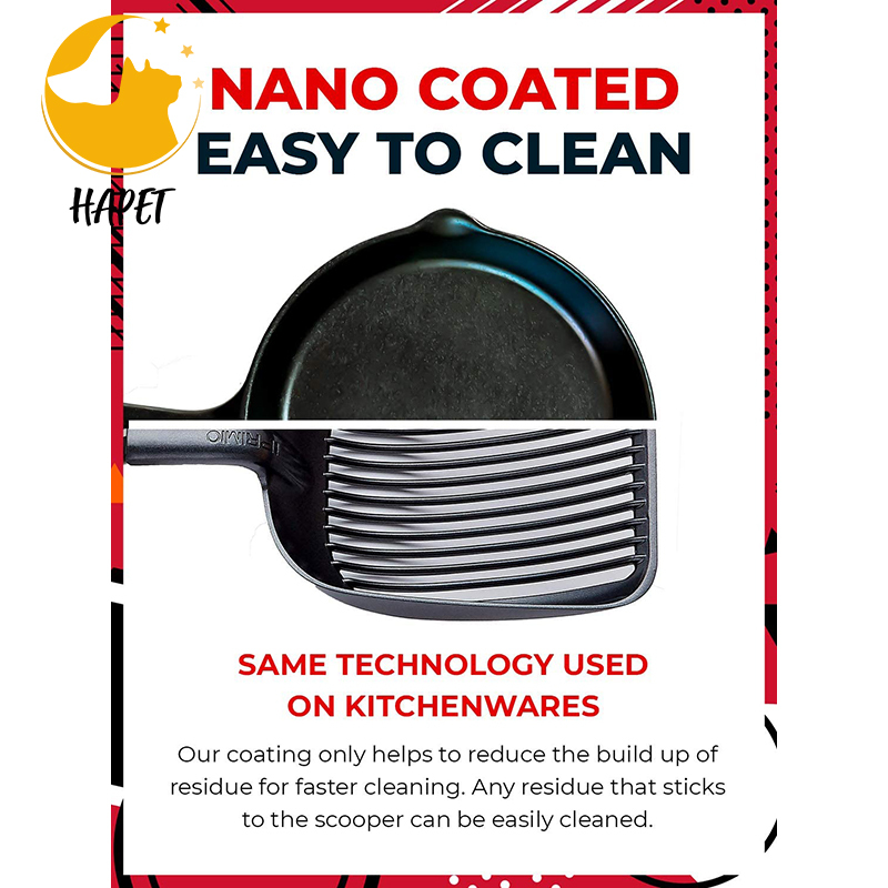 Fast Metal Cat Scoop Solid Clumping Cat Litter Scooper No Shaking