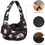 Adjustable Padded  Print Cat Sling Carrier Breathable Polyester Soft
