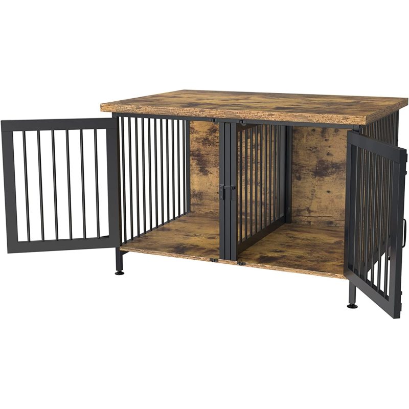 Removable Panel Furniture Style Kennel with Divider