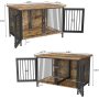 Removable Panel Furniture Style Kennel with Divider