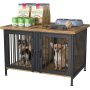 Removable Panel Furniture Style Kennel with Divider