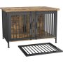 Removable Panel Furniture Style Kennel with Divider