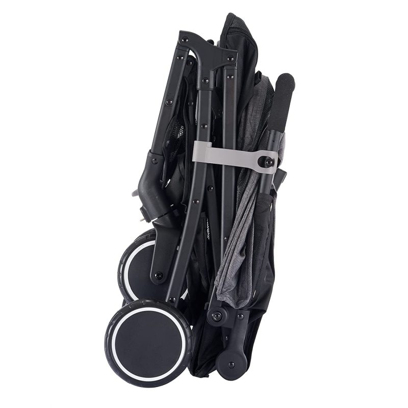 Foldable Pet Stroller, Four-Wheel Light Travel Stroller for Small and Medium-Sized Cats and Dogs with Sunshade Waterproof Canopy
