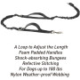 Absorbing Bungee Pocket  Dog Leash with Water Bottle Holder For Dog Walking Training