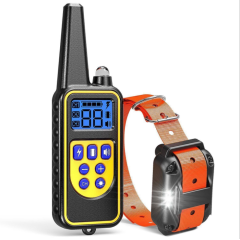 Collar de choque para entrenamiento de perros con Control remoto eléctrico a prueba de agua para entrenamiento de perros collar de perro con descarga eléctrica automática
