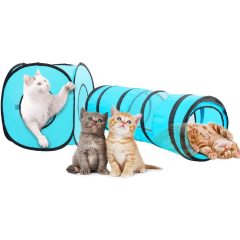 Toys Cat Portable Outdoor Cat Tunnel Cube Pop Up Collapsible Pet Foldable Tube Playing Toys