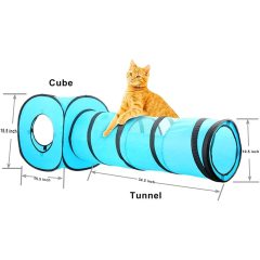 Toys Cat Portable Outdoor Cat Tunnel Cube Pop Up Collapsible Pet Foldable Tube Playing Toys