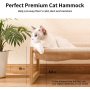 Cat Hammocks for Indoor, Elevated Swing Chair, Raised Pet Bed for or Small Dog