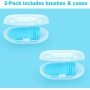 2 Pack Dog Finger Toothbrush for Dog Teeth Cleaning Kit