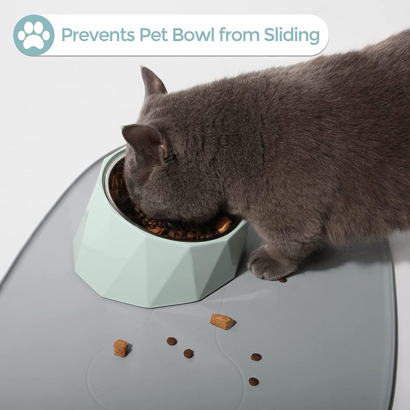 Washable Feeder Met Pet Bowl Pad Waterproof Feeding Tray for Food