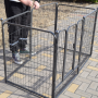 Portable Durable Metal Dog Fence With Cover And Lock For Camping High quality portable dog cages