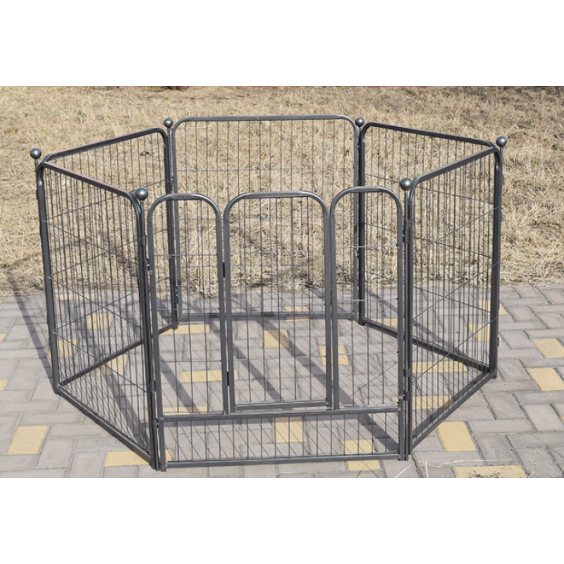 Portable Durable Metal Dog Fence With Cover And Lock For Camping High quality portable dog cages