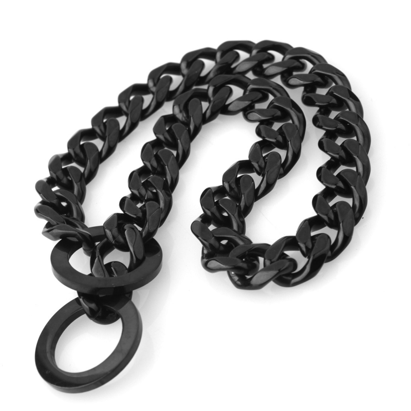 Pet Chain Collars Necklace Gold Multi Colors Big Ring Clasps Durable Stainless Steel Big Dog Collars