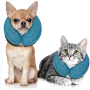 Pet Inflatable Collar Soft Protective Dog Cone Collar Protective Recovery Cone for Dogs and Cats