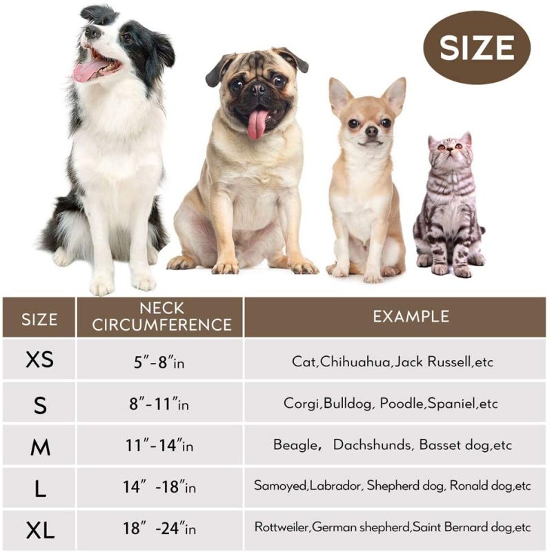 Pet Inflatable Collar Soft Protective Dog Cone Collar Protective Recovery Cone for Dogs and Cats