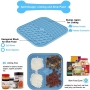 Pet Feeding Mat with scraper Slower Feeder Pad Puppy Bathing Distraction Pads Silicone Dispenser Pet Lick Mat Silicone