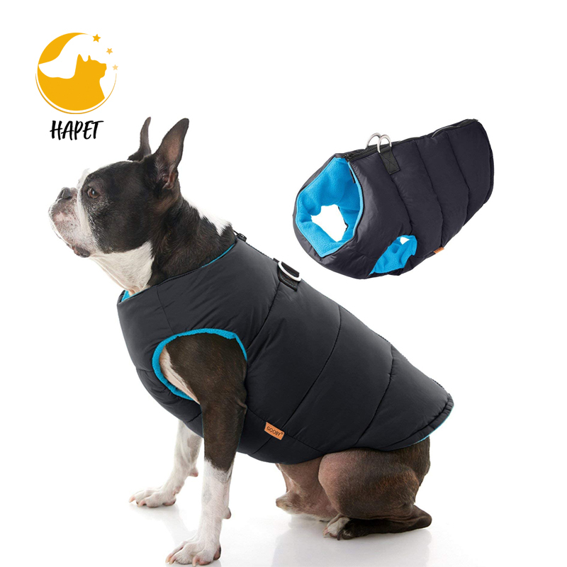 Dog Jacket with Reflective Stripe Pullover Stretchy Dog Sweater Warm Pet Clothes Lightweight Dog Sweaters