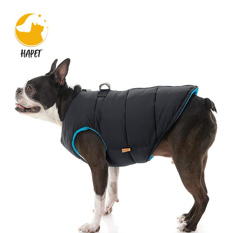 Dog Jacket with Reflective Stripe Pullover Stretchy Dog Sweater Warm Pet Clothes Lightweight Dog Sweaters