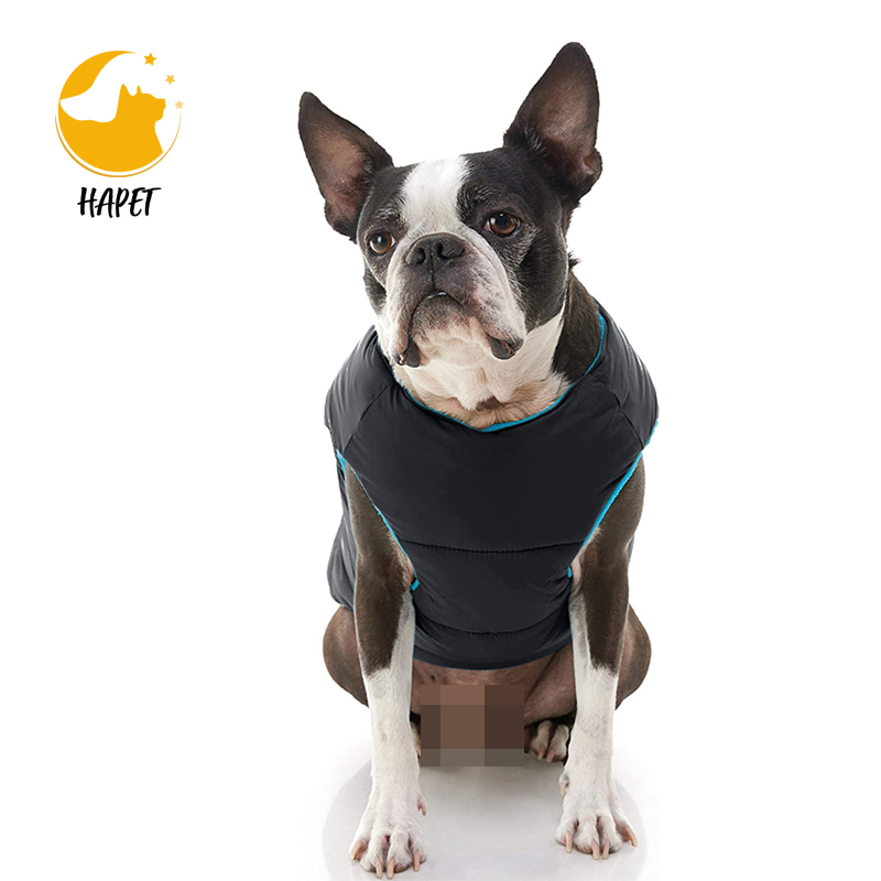 Dog Jacket with Reflective Stripe Pullover Stretchy Dog Sweater Warm Pet Clothes Lightweight Dog Sweaters