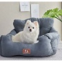 Hot Sale Luxury deep square plush stuffed puppy dog car seat bed Dog sofa Car Booster