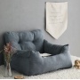 Hot Sale Luxury deep square plush stuffed puppy dog car seat bed Dog sofa Car Booster