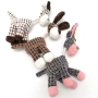 Fun Donkey Shape Corduroy Chew Toy Pet Squeaky Plush Toy Pet Chew Toy for Dogs