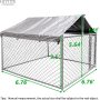 Waterproof UV-Resistant Cover Outdoor Fence Dog Cage Secure Lock