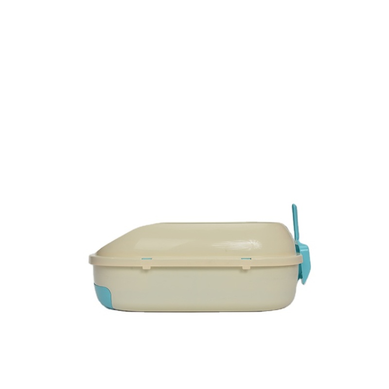 wholesale plastic new design Semi-closed grid pink big large size custom cat litter box
