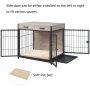 Decorative Pet Wooden Wire Dog Kennel Furniture Style Dog Crate