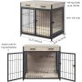 Decorative Pet Wooden Wire Dog Kennel Furniture Style Dog Crate