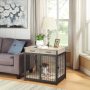 Decorative Pet Wooden Wire Dog Kennel Furniture Style Dog Crate