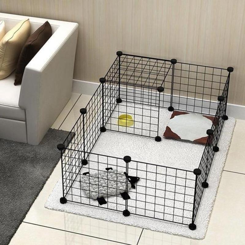 Dog Play Pens for Small Dogs Foldable Cat Outdoor Playpen Animal Exercise PenIndoor Play DIY Dog Playpen Kennels